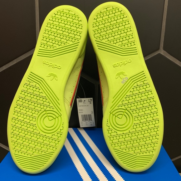 New Adidas Continental 80 Semi Frozen Yellow Shoe - Picture 5 of 6